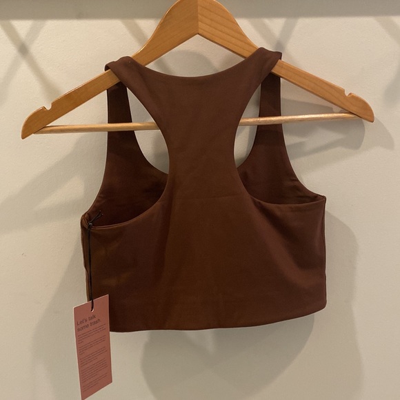 Girlfriend Collective Paloma Bra in color “Earth” - Picture 2 of 6